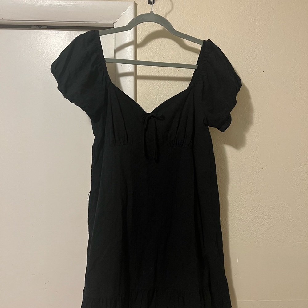 Wild Fable Black Textured Dress